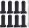 XINMEIWEN Lot de 8 pieds de meubles réglables en métal robuste pour table, lit, canapé (120 mm-180 mm, noir)