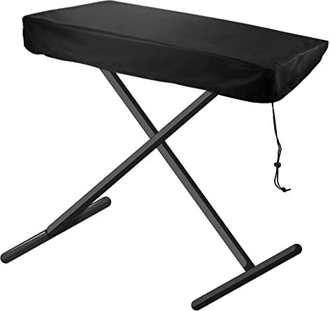 Funda Piano 61 Teclas, Funda Teclado a Prueba de Polvo Cubierta para el Teclado de Piano, Funda Teclado con Cordón para Proteger las Teclas del Teclado de Piano Electrónico (98 x 42 x 16 cm)