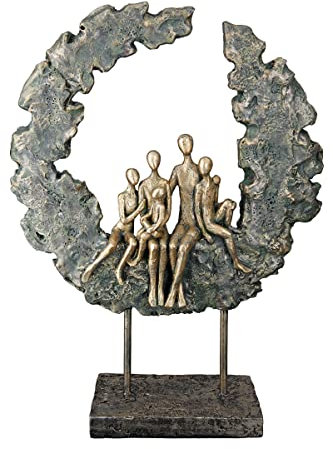 GILDE Deko Skulptur Figur aus Kunstharz - Dekoration Wohnzimmer Geburtstagsgeschenk für Frauen - Höhe 32,5 cm