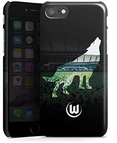 Premium Case kompatibel mit Apple iPhone 7 Smartphone Handyhülle Schutzhülle glänzend VFL Wolfsburg Stadion Wolf