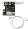 UNFAIRZQ 4 Port PCI FireWire 1394a IEEE1394 Scheda Controller Esterno Per Windows XP/Vista/7 32/64 Bit Con Cavo Firewire Scheda Video Usb 3.0