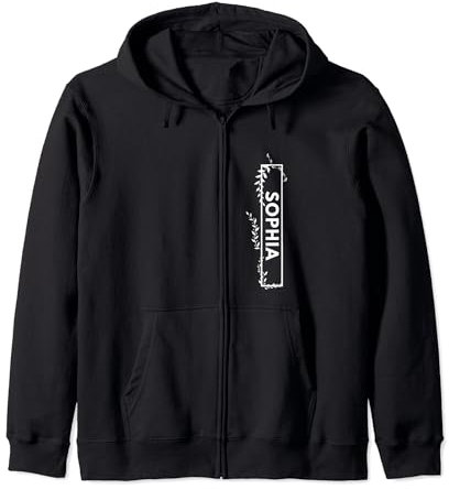 Sophia Name Geschenk für Frauen Sophia Namensschild Geschenk für sie Kapuzenjacke