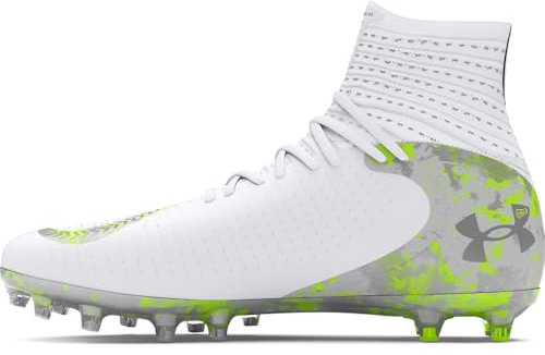 Under Armour Unisex-Erwachsene Highlight Lax Mc Lacrosse Cleat, (100) Weiß/Weiß/Schwarz, 14.5 Women/13 Men
