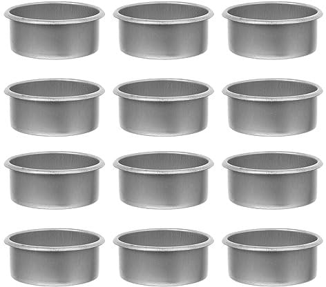 20 Pièces Bougeoirs Tasses Rond Bougeoir Tasse Bougie Anti-Goutte Protecteurs Attrape-Gouttes Boîtes De Bougies Chauffe-Plat Conteneurs pour Empêcher La Cire De Couler