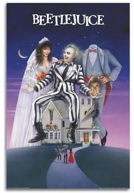 Terp Beetlejuice Poster, Wandkunst, Filme und Musik, Poster, Geschenk für Freunde, Schlafzimmer, Wohnzimmer, Dekoration, modern, ästhetisch, 20 x 30 cm, ungerahmt