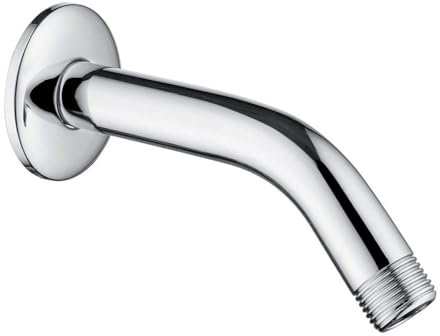 JINYOMFLY Bras de Douche 15,2 cm, Rallonge de Douche Mural, Bras Douche de Tete, Bras d'extension de Pomme de Douche en Acier Inoxydable, Filetage G1/2'', Chromé