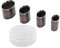 Tyenaza 4-teiliges Leder-Stanzformen-Set, Hohlstanzer-Set, Ovale Form aus Legiertem Stahl, Manuelle Stanzformen, DIY-Bastelwerkzeuge Für Handgefertigtes DIY-Lederhandwerk