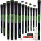 SAPLIZE Golf Grips Set of 13 with Complete Regripping Kit, Oversize, Rubber Golf Club Grips, Green