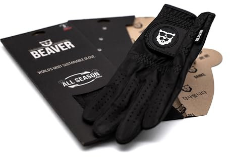 BEAVER GOLF Golfhandschuh 'Midnight Black' All Season Ultra, Herren, Links (Rechtshänder), L