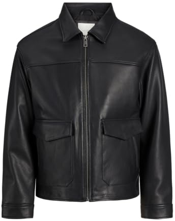 JACK & JONES Male Lederjacke Lederjacke