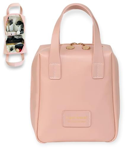 Trousse Maquillage Grande Capacité pour Femme, Fille, Ado, en Cuir avec Compartiment, Type Valise. Trousse De Toilette, Vanity Femme pour Organisateur Maquillage, Accessoires Bebe Ou Voyage