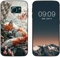 WUACYEAMING für Samsung Galaxy S6 Edge Hülle,Mode Schutzhülle Schwarz Handyhülle mit Aesthetic Muster Weich Silikon Dünn TPU Stoßfeste Kratzfest Schutzhülle Cover-Zoro