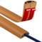JAHOMFAI Goulotte autocollante - 8 x 10 mm - Pont de câble - Sol - 1 m - Grain de bois - Goulotte de câbles flexible en PVC - Empêche les chutes