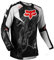 SYLDMKJ Mtb Jersey, Men's MTB Long Sleeve Jersey, Breathable Quick Dry Shirt for Running, Biking and Hiking, Motocross Shirt,Black White-M