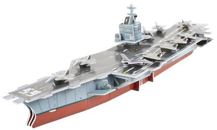Abaodam Porte-Avions Modèle 3D Puzzle en Papier à Échelle Jouets Éducatifs pour Enfants Et Adultes