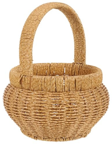 Yardenfun Dekoratives Gewebter Blumenkorb Osterei Vorkorb Pastoraler Stil Korb