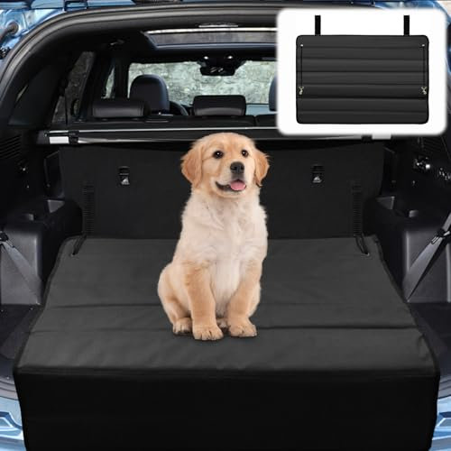 Protection de seuil de Chargement de Voiture, Protection de Pare-Chocs 96 x 64 cm, Protection de Coffre Pliable, Tapis de Protection de Coffre de Voiture pour Voitures, SUV et fourgonnettes