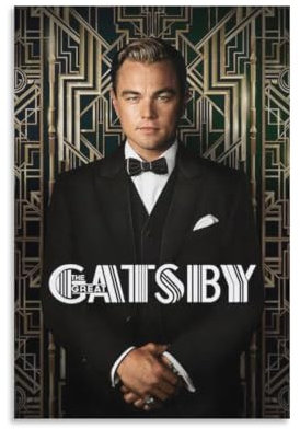 BOJIE Filmposter The Great Gatsby (24) Kunstwerke Kunstdruck Poster Wandkunst Gemälde Leinwand Dekor Heimposter 30 x 45 cm