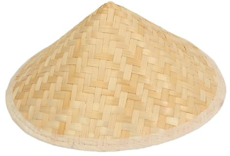 Tofficu 2stücke Bambus-webhüte Traditioneller Chinesischer Orientalischer Bambus-Strohhut Zeichnung Hut Dekoration Wandbehang Für Junge Mädchen