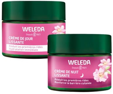 WELEDA - Lot Crème de Jour lissante Rose musquée & Thé blanc et Crème de Nuit - 2x40ml