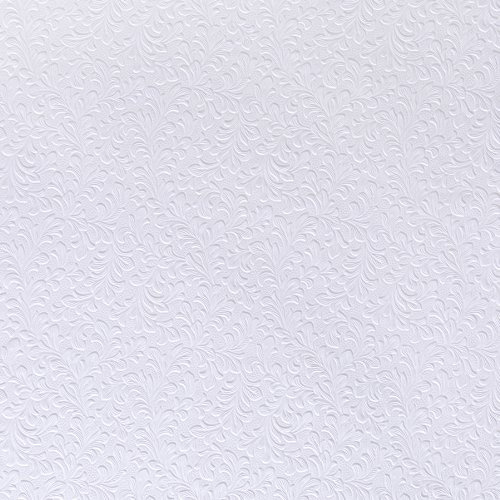 Brewster RD314 Anaglypta Paintable Dense Acanthus Trail Wallpaper, 21-Inch by 396-Inch, White