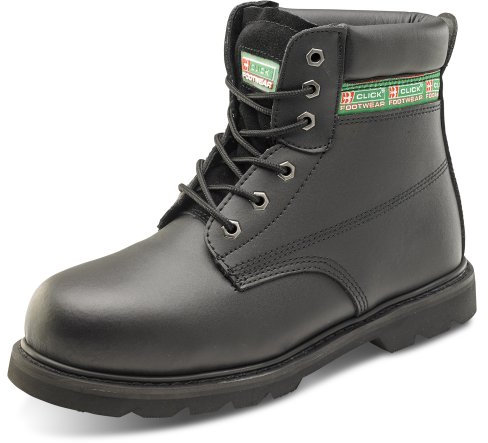 CLICK GOODYEAR WELTED 6 INCH BOOT BLACK 09
