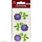 Artoz Artwork 3D Motiv-Sticker, Blume magenta, Glitter verziert, handmade