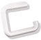 HEWI WC-Papierhalter Serie 477, Papierhalter u-förmig, Toilettenpapierhalter weiß, 160x120x21 mm - 477.21.100 99