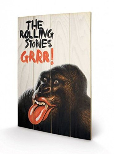 1art1 Rolling Stones GRR! Gorilla Cover Poster Auf Holz 60x40 cm