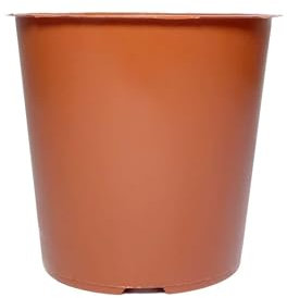 Elixir Gardens Plant Pot | Deep Terracotta Recycled Plastic Pots 6cm / 2 x 50