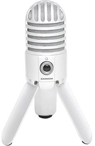 Samson Meteor Mic USB Studio Condenser Microphone (White)