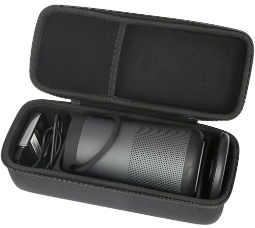 Khanka Harte Reisehülle Ersatz für Bose SoundLink Revolve+ / Revolve+ (Serie II) tragbarer und langlebiger Bluetooth 360 Lautsprecher, nur passend für Ladezubehör, nur Hülle