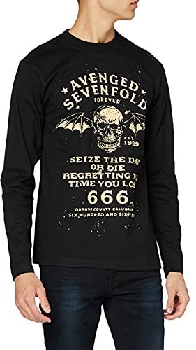 Avenged Sevenfold Mens Seize The Day Long Sleeve Black T-Shirt