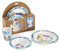 THERMOBABY Coffret vaisselle micro-onde, Bleu Savane