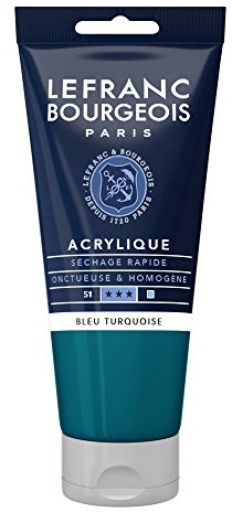 Lefranc Bourgeois Acrylique Fine Tube 80ml Bleu Turquoise