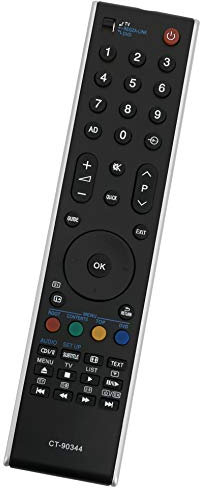 ALLIMITY CT-90344 75018021 Télécommande Remplacer pour Toshiba REGZA LCD TV 32RV733D 40RV733G 40MV732 32RV743 40RV733 46XV733 37RV733 46XV733F 37XV733 46XV733G 40RV733F 75018021