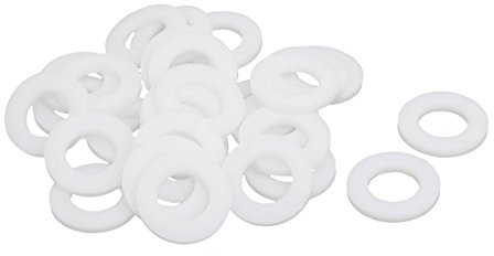 Unterlegscheiben aus PTFE, 18 mm, OD, 10 mm, ID 2 mm, Dichtung, für Wasserhahn, Weiß, 30 Stück