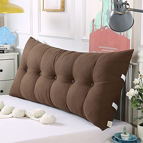 RXBD Großes Kopfteil-Lesekissen, Rechteckig Unterstützung bei der Positionierung am Bett Polster for die Lendenwirbelsäule for Tagesbett Etagenbett, Abnehmbarer Bezug