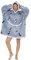JOREAY Übergroße Decke Hoodie Sweatshirt für Erwachsene, Männer, Frauen, Jugendliche, Super Weiche Gemütliche Warme Komfortable Sherpa Riesen-Hoodie, Geeignet Kapuzenpullover