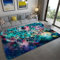 Bunte Sterne Himmel Mandala Großer Teppich Wohnzimmer Bodenmatte Geometrische Blumen Vintage Europa Stil Mädchen Schlafzimmer Teppich Badezimmer Matte Fußmatte Gebetsmatte (Marine,140x200 cm)