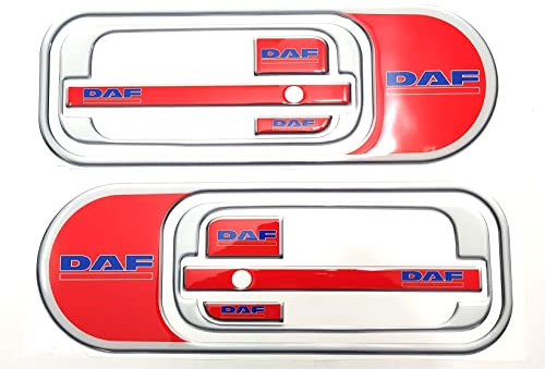 Aufkleber aus Silikon für Lkw, 2 Stück, Rot