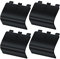 Battery Cover for Xbox Series S, Cheap Replacement Back Shell Door Lid Repair Part to Microsoft Xbox Series X Controller, Black Batteries Port Cap Outside Case for New Xbox Core Wireless Remote,4 Pack