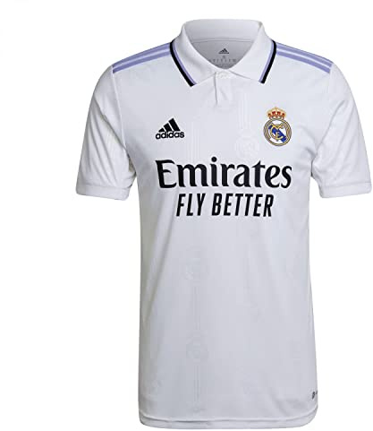 adidas Real Madrid F.C. Men's 2022/23 Season Official Home Jersey, White, 3XL UK