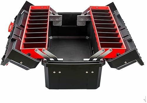 Plastic Toolbox Hardware Storage Case Home Multi-function Car Repair Box Tool Container Case Large Electrician Tool Box (Color : D) (Argento)