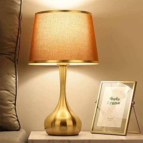 Mengjay E27 Tischlampe Tischleuchte Nachttischlampe,Moderne Tischlampe Tischleuchte Schlafzimmerlampe,vintage Lampenschirm aus Leinen,Nachttisch Lichtdekoration Schreibtischleuchten (B)