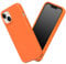 RhinoShield Hülle kompatibel mit [iPhone 13/14] | SolidSuit - Stoßdämpfende & schlanke Schutzhülle mit Premium Finish - 3.5 Meter Fallschutz - Neon Orange