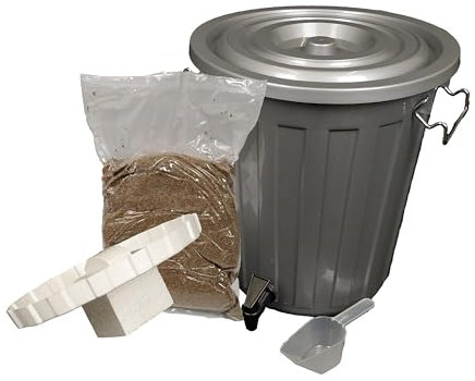 Bokashi-Komposter-Set mit 2 kg Bokashi-Kleie, 18 l