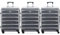 Flight Knight Case 3er-Pack 70cm Leichtes Starres ABS Checken Sie Premium-Koffer EIN Mit 4 Radern, Zugelassen fur Uber 100 Fluggesellschaften, Darunter Air France, Ryanair Und EasyJet, 70x52x27cm