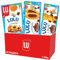 LU - La Boîte Chocolatée Lulu - Lot de Biscuits et Gâteaux - 4 x Lulu La Barquette Chocolat Noisettes - 2 x Lulu La Coqueline Chocolat - 4 x Lulu L'Ourson Chocolat - Lot de 10 Paquets soit 1,41kg