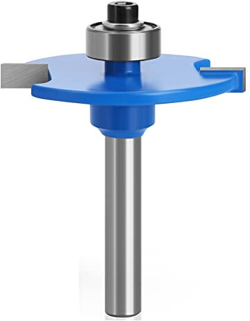 Router Bit,Fräser,Lagergeführter Router-Fräser, Fräser, T-förmiger Schlitzfräser, 1/4-Zoll-Schaftoberseite